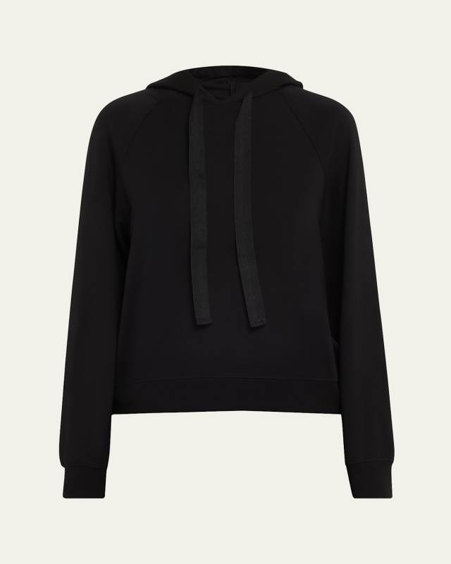 French Terry Hoodie with Grosgrain Trim
